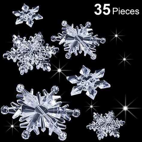 Snowflake Ornaments Diy, Snowflakes Ornaments, Winter Party Themes, Christmas Snowflakes Decorations, Christmas Snowflakes Ornaments, Snow Theme, Winter Decorations Diy, Winter Schnee, Diy Winter