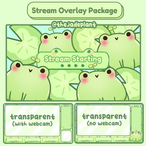 Animated Kawaii From Stream Twitch Overlay Package for Twitch Streamers | Youtube Streamers | Kawaii Cute Stream Overlay Pack | Animated | Chibi Frog Digital Art Cute Twitch Overlays Free, Twitch Overlay Ideas, Cute Stream Overlay, Cute Twitch Overlay, Stream Layout, Overlays Twitch, Twitch Screens, Discord Ideas, Twitch Streaming Setup