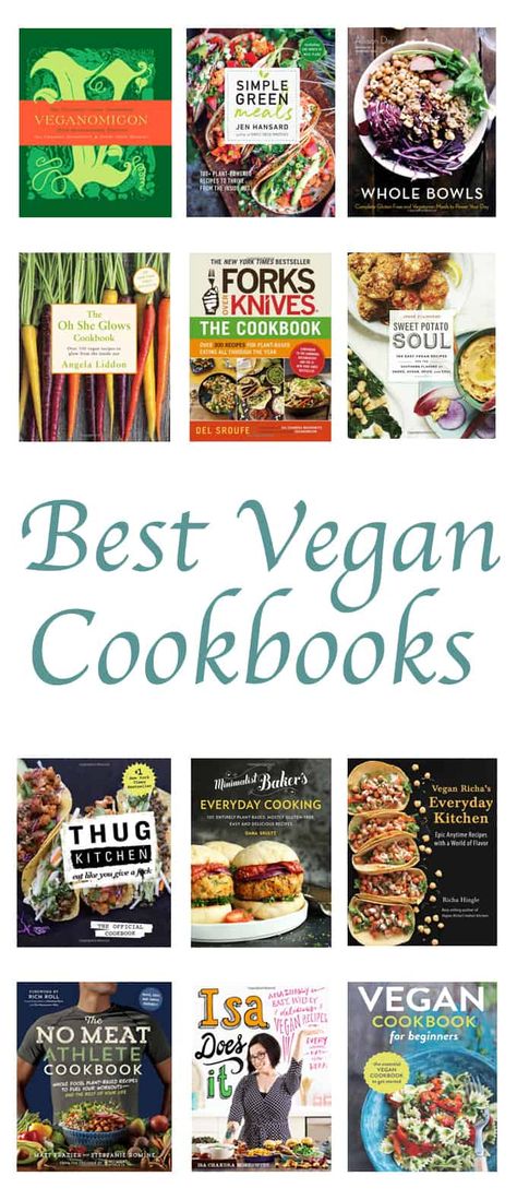 Vegan Recipes For Beginners, Vegan Books, Plant Based Cookbook, Vegetarian Cookbook, Why Vegan, Best Cookbooks, Favorite Cookbooks, Vegan Cookbook, Vegan Christmas