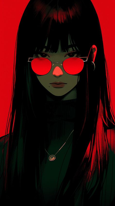 Art Cyberpunk, Red Glasses, Arte Cyberpunk, Kraf Diy, Cool Wallpapers Art, Cyberpunk Art, Digital Art Anime, Character Designs, Art Anime