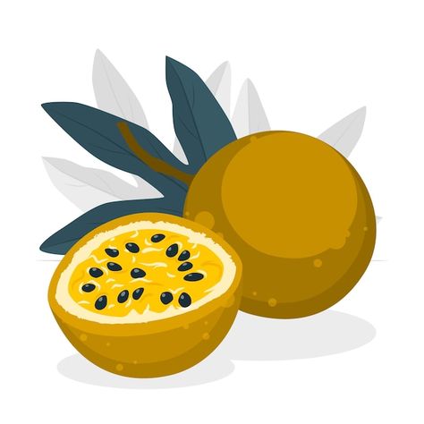 Passion Fruit Illustration, Sunset Party, Fruit Logo, Fruit Vector, Painting Reference, Hawaii Homes, Fruit Illustration, Food Illustration, Fruit Print