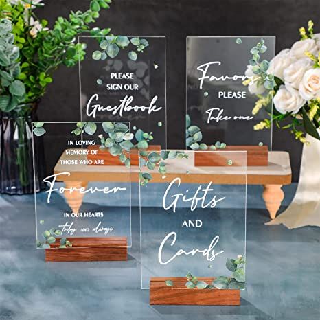 Cricket Wedding, Gift Table Wedding, Romantic Wedding Receptions, Sign For Wedding, Wedding Reception Signs, Signing Table Wedding, Reception Signs, Calligraphy Wedding, Clear Card