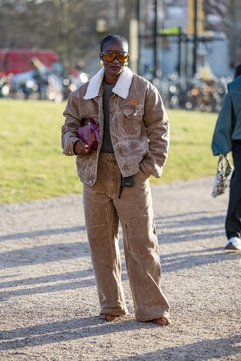 Shearling Jacket Outfit, Winter Outfit Ideas, Outfits To Wear, Shearling Coat, Winter Coats, Shearling Jacket, Winter Outfit, Work Fashion, Wear It