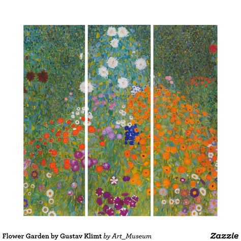 Amazon Wall Art, Klimt Flower Garden, Kitchen Wall Art Set, Triptych Art, Religious Artwork, Triptych Wall Art, Art Deco Poster, Dining Room Wall Art, Acrylic Set