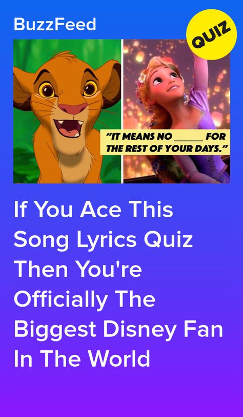 Disney Song Lyrics, Disney Trivia Questions, Crush Quizzes, Disney Movie Trivia, Buzzfeed Quizzes Disney, Quizzes For Kids, Disney Lyrics, Disney Song, Disney Trivia