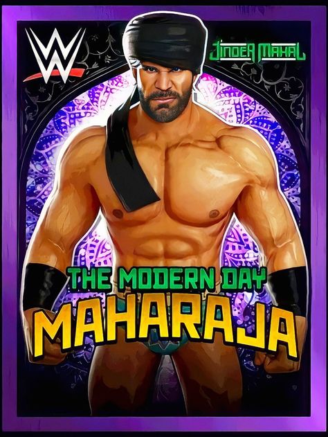 Jinder Mahal, Wwe Legends, Wwe Champions, Pro Wrestling, Trading Cards, Wwe, Sumo Wrestling, The Past, Baseball Cards