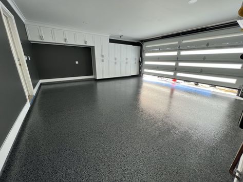 Epoxy garage flooring in Camarillo, CA Black Epoxy Garage Floor, Garage Epoxy Floor, Concrete Staining, Garage Epoxy, Garage Game Rooms, Garage Floor Epoxy, Future Bedroom, Garage Flooring, Concrete Flooring