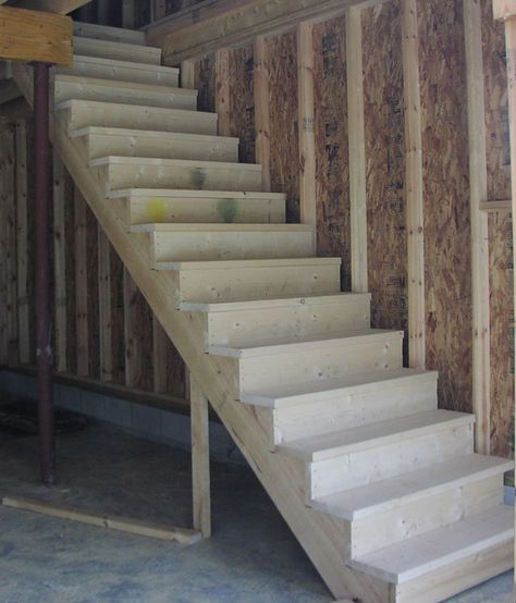 How to Build Stairs Build Stairs, Garage Stairs, Porch Stairs, Stairs Storage, Small Bedroom Remodel, Building Stairs, Escalier Design, Attic Stairs, Basement Stairs