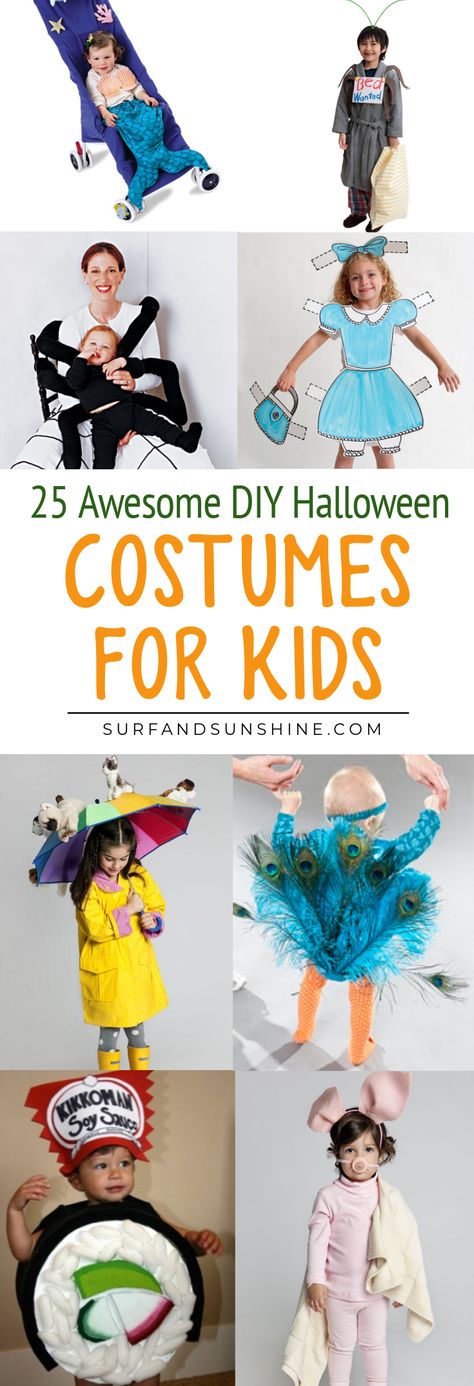 25 of the Best #DIY #Halloween #Costume Ideas for Kids - these will never get old or out of date! via @jeanabeena Halloween Costume Ideas For Kids, Halloween Diy Kids, Costume Ideas For Kids, Best Diy Halloween Costumes, Diy Halloween Costume Ideas, Halloween Costumes To Make, Costumes For Halloween, Great Halloween Costumes, Diy Halloween Costumes For Kids