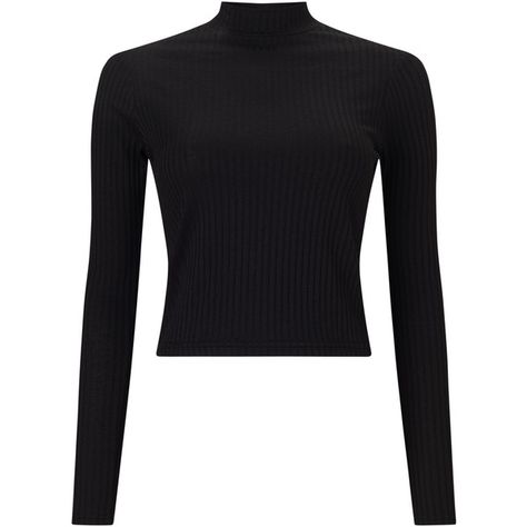 Miss Selfridge Turtle Neck Crop Top, Black ($21) ❤ liked on Polyvore featuring tops, crop top, polo neck top, long sleeve tops, cropped turtleneck and miss selfridge Black Turtle Neck Crop Top, Turtle Neck Shirt, Ribbed Turtleneck Top, Black Turtle Neck, Turtle Neck Crop Top, Turtleneck Shirt, Girls Top, Top Outfit, Extra Long Sleeves