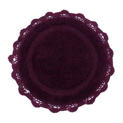 Ultra-soft crochet 100% cotton rug that blooms like a spring flower. You will love this unique design under your footstool, living room chair, and in the bathroom. Available in a curated selection of colors, sizes, and shapes to suit your own décor. Ophelia & Co. Color: Cabernet, Size: 36" W x 36" L | Ophelia & Co. Wingert Round Crochet Designer Circle 100% Cotton Non-Slip Bath Rug red100% Cotton in Cabernet | 36" W x 36" L | Wayfair Round Bedroom Rug, Whimsigoth Rugs, Goth Rug, Footstool Living Room, Red Bath Mat, Rug Crochet, Magical Furniture, Round Crochet, Circular Rugs