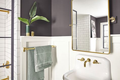 Bathroom Colors 2023, Paint Colors For Small Bathrooms, Best Sherwin Williams Paint, Trending Bathroom Colors, Popular Bathroom Colors, Small Bathroom Paint Colors, Small Bathroom Paint, Small Bathroom Colors, Yellow Paint Colors