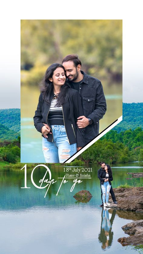 Pre Wedding Countdown Ideas, Days To Go Countdown Wedding Photos, 15 Days To Go Countdown Wedding, Prewedding Countdown, Pre Wedding Countdown Photos, Pre Wedding Photo Editing Ideas, 15 Days To Go Countdown, 10 Days To Go Countdown Wedding, Wedding Count Down Ideas