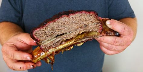 Smoked Beef Ribs - Big "Dino Bone" Beef Rib Recipe Smoked Beef Ribs Recipe, Beef Plate Ribs, Smoked Beef Ribs, Beef Ribs Recipe, Beef Short Rib Recipes, Short Ribs Recipe, Barbecue Ribs, Smoked Beef, Bbq Beef