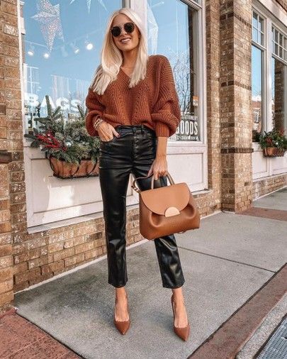 Kathleen Post, Thanksgiving Outfit Ideas, Leather Pants Outfit, Event Outfit, Outfit Inspiration Fall, Dinner Outfits, Cold Weather Outfits, Thanksgiving Outfit, Outfit Inspo Fall