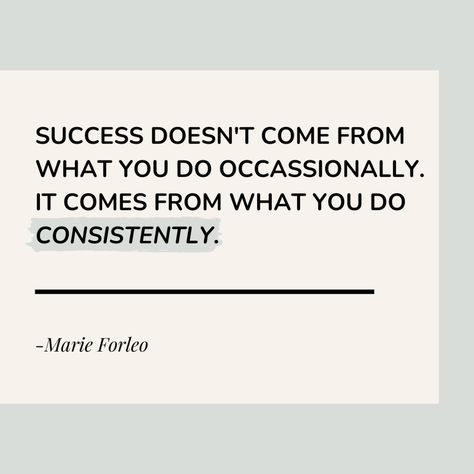 It's not the occasional bursts of effort that lead to success. But rather the consistent actions we take towards our goals. Whether it's showing up every day to work on your craft or consistently networking with others in your field, it's the small, consistent steps that lead to big wins. Remember, success is not a one-time event but a series of consistent actions. Keep going, you got this! #consistencyiskey #successmindset #motivation #MarieForleo #QuoteOfTheDay Celebrate Success, Widget Board, Marie Forleo, Mortgage Tips, Consistency Is Key, One Step At A Time, Abundant Life, Achieve Success, Success Mindset