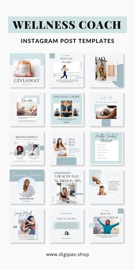 Canva Templates Ideas Presentation, Canva Templates Ideas, Templates Background, Instagram Design Layout, Cohesive Instagram Feed, Instagram Branding Design, Instagram Feed Planner, Instagram Feed Layout, Coach Instagram