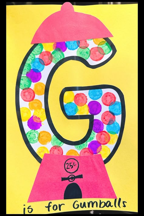 These letter of the week crafts are a fun way for toddlers, preschool, pre-k, or kindergarten kids to learn their alphabet and letter sounds. G Letter Preschool, Letter Gg Crafts For Preschool, Craft For Letter G Preschool, The Letter G Preschool, G Letter Activities For Preschool, G Craft For Preschool, G Projects For Preschool, Letter G Projects For Preschool, G Is For Preschool