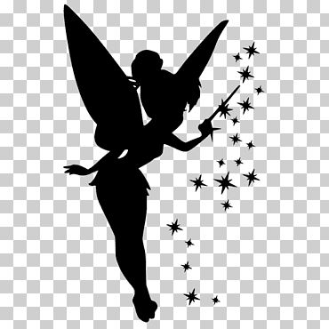 Disney Characters Silhouettes, Tinkerbell Silhouette, Tinker Bell Silhouette, Silhouette Animals, Tinkerbell Characters, Disney Princess Png, Disney Silhouette Art, Princess Png, Mickey Svg