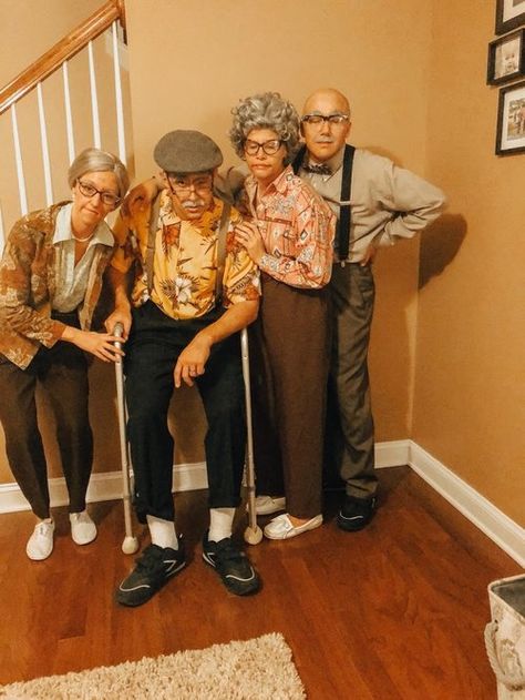 Old people costumes- you can never go wrong. Old People Costume, Granny Costume, Old Man Costume, Grandma Costume, Spirit Halloween Costumes, Old Lady Costume, Best Couples Costumes, Couple Costumes, Halloween Wigs