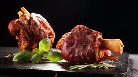 Smoked Pork Hocks Recipe, Smoked Pork Hocks, Ham Hock Recipes, Ham Shank, Ham Hocks, Pork Hock, Beef Shank, Ham Hock, Smoked Cooking