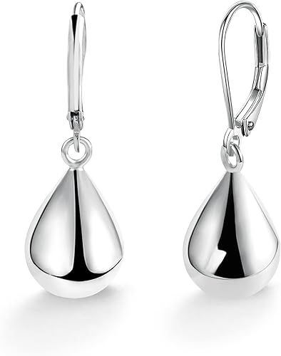 Stunning Teardrop Leverback Earrings: Package includes one pair of silver plated tear drop dangle earrings. They are great for every day or dress up well, also these teardrop leverback earrings are light-weight, cute and dainty, you can wear them with any outfit. Jewelry Lookbook, Leverback Earrings, Drop Dangle Earrings, Girls Earrings, Tear Drop, Pharmacy Gifts, Teardrop Earrings, Earrings For Women, Women Girl