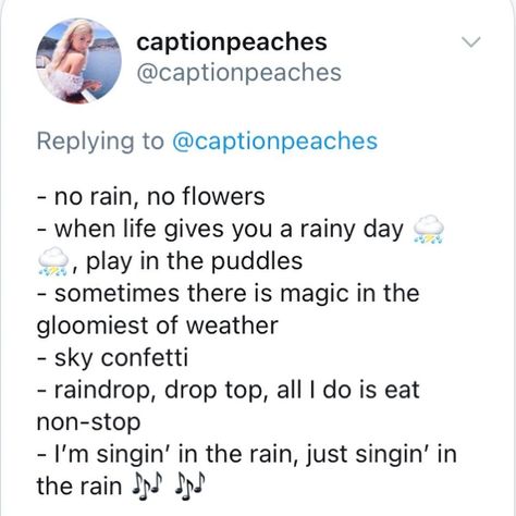 Best instagram captions ideas for rainy season #instagram #instagramcaption #bestcaptioninstagram #captionideas #instacaption Bio Ws Aesthetic, Soothing Captions For Instagram, Insta Captions For Cloudy Days, Rain Hashtags Instagram, Instagram Rain Captions, Rain Ig Captions, Rainy Instagram Captions, Winter Captions Instagram Posts, Rain Insta Story Caption