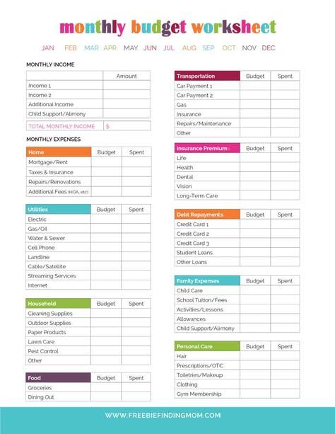 Free Household Budget Worksheet PDF Printable – Freebie Finding Mom Household Budget Worksheet, Bullet Journal Calendrier, Budget Worksheets, Household Budget Template, Monthly Budget Worksheet, Printable Budget Worksheet, Budget Worksheet, Printable Budget, Financial Budget