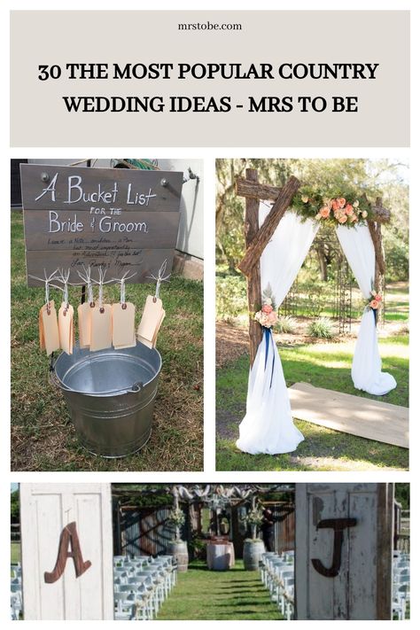 Among all the wedding themes, country weddings must be the coziest one. It’s simple, chic, cozy and down to earth. If you are planning a country wedding and haven’t got a clue, you’ve come to the right place. We will help you to make things easier. We’ve picked the most charming ideas for country wedding […] Western Themed Wedding Decorations, Rodeo Wedding Ideas, Small Country Wedding Ideas, Country Wedding Ideas On A Budget, Wedding Themes Country, Simple Western Wedding, Small Country Wedding, Simple Wedding Theme Ideas, Casual Wedding Ideas