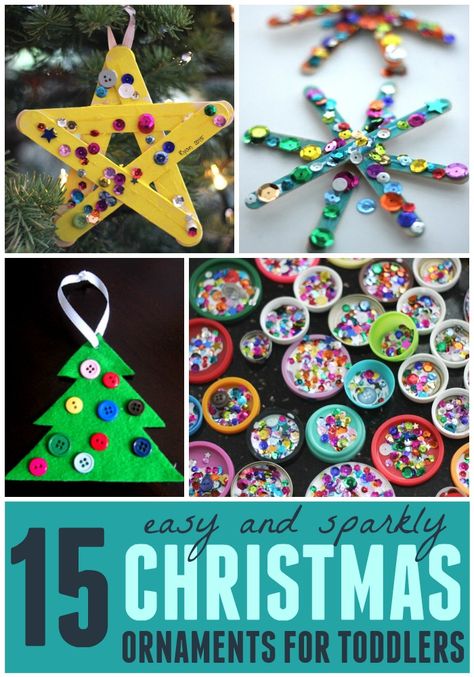 15 Easy Christmas Ornaments for Toddlers - Toddler Approved Christmas Ornaments For Toddlers, Ornaments For Toddlers, Preschool Christmas Ornaments, Toddler Ornaments, Toddler Christmas Tree, Big Hands, Easy Christmas Ornaments, Christmas Crafts For Toddlers, Preschool Christmas Crafts