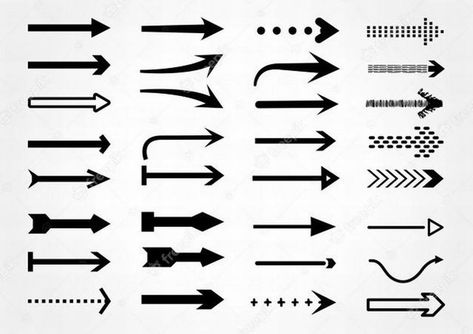 Arrows big black set icons. arrow icon. arrow collection Premium Vector Arrow Icon, Arrow Symbol, Arrows Graphic, Hand Drawn Arrows, Brochure Inspiration, Presentation Design Layout, Arrow Drawing, Flat Icons Set, Architecture Design Drawing