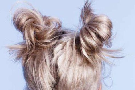 No Part Pigtails, Low Pig Tails Hairstyles, Adult Pig Tails Hairstyles, Pig Tail Buns, Adult Pigtails, Ugly Hairstyles, Pig Tails Hairstyles, Spiky Bun, Pigtail Buns