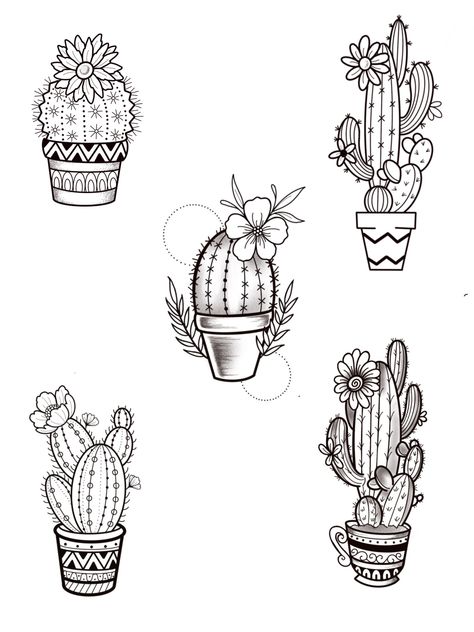 Cactus Plant Tattoo, Desert Cactus Tattoo, Fine Line Cactus Tattoo, Cactus Tattoo Minimalist, Cacti Drawing Simple, Traditional Cactus Tattoo, Cactus Tattoo Design, Small Cactus Tattoo, Cactus Flower Tattoo