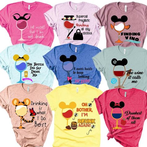 Disney Drinking Shirts, Disney Drinking Around The World, Disney Bachelorette Parties, Disney Bachelorette, Disney Birthday Shirt, Disney Drinks, Bride Team, Disney Princess Shirts, Wedding Renewal