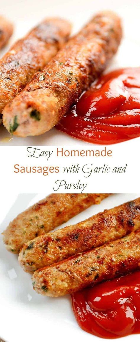 Homemade Sausage Recipe With Garlic And Parsley - Lavender & Macarons Sausage Making Recipes, Home Made Sausage, Recipe With Garlic, Lavender Macarons, Homemade Sausage Recipes, Sausage Dishes, Sausage Recipe, Tandoori Masala, Breakfast Sausage