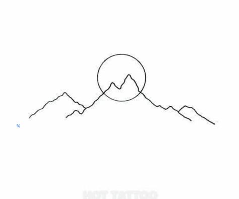 Rocky Mountain Tattoo, Mountain Outline, Mountain Tattoo, Dad Tattoos, Simple Lines, Rocky Mountains, Tatting, Art Painting, Art Inspiration