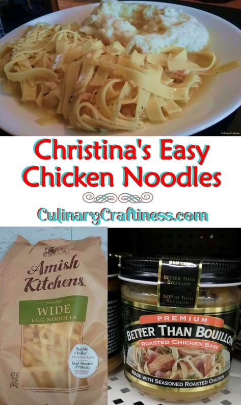 Amish Noodles, Easy Chicken And Noodles, Chicken Base, Making Mashed Potatoes, Organic Chicken, Amish Recipes, Chicken Noodle, Canned Chicken, Cooking Together