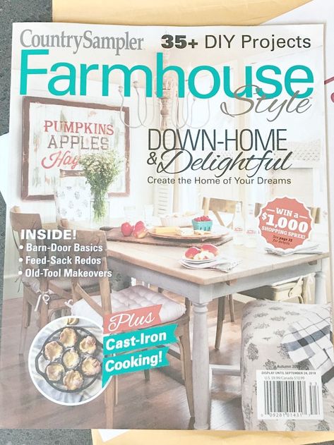 Country Sampler Magazine, Fresh Farmhouse, Faux Tin, Country Sampler, Raising Backyard Chickens, Cast Iron Cooking, Style Magazine, Old Tools, Farm Style