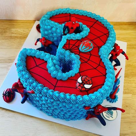 Spin Cake Spiderman, Spidey 3rd Birthday Cake, Spider Man Smash Cake, Number 4 Cake Boy, Cakes For 3 Year Boy, Spidey And Amazing Friends Birthday Cake, Spiderman Birthday Party 3, Number 3 Spiderman Cake, Spider Man Number Cake