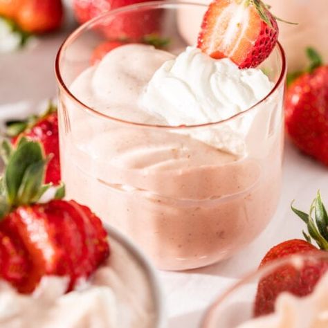 Strawberry Bavarian Cream • Red Currant Bakery Strawberry Bavarian Cream, Strawberry Bavarian, Strawberry Recipe, Strawberry Pudding, Bavarian Cream, Strawberry Mousse, Summer Baking, Strawberry Topping, Baked Strawberries