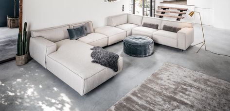 Parso elementenbank Couch Grau, Small Footstool, Big Sofas, Modul Sofa, Interior Concept, Home Cinema, Best Sofa, King George, Lounge Sofa