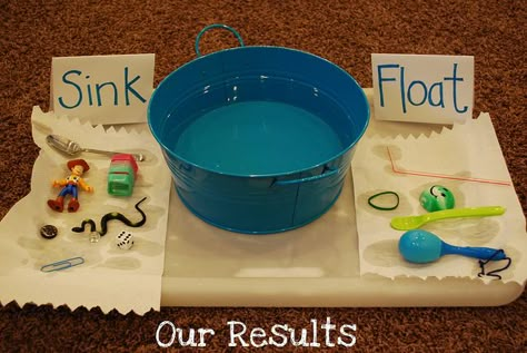 Float And Sink Activities Preschool, Preschool Sink Or Float Activities, Sink Or Float Preschool, Float Or Sink Experiment, What Floats And Sinks Experiment, Sink Or Float Activities, Float And Sink, Sink Or Float Kindergarten Lesson, Floating And Sinking