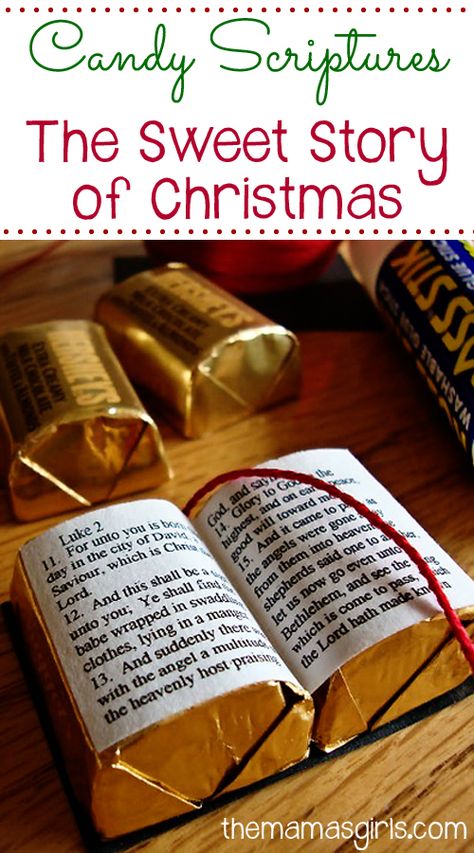 Candy Scriptures – The Sweet Story of Christmas - TheMamasGirls Scripture Treats, Neckerchief Slide, Story Of Christmas, Church Anniversary, Christmas Tablescape, Candy Crafts, Church Crafts, Sweet Stories, בר מצווה