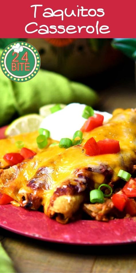 Taquitos Casserole Recipe Frozen Taquito Casserole Recipe, Frozen Taquitos, Taquito Casserole Recipe, Green Enchilada Sauce, Cooking Dishes, Tex Mex Recipes, Weeknight Dinner Recipe, Easy Casserole Recipes, Mexican Food Recipes Authentic