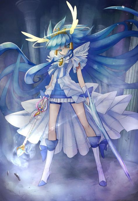 Blue Magical Girl, Smile Precure, Magical Girl, Anime, Hair, Blue, Beauty