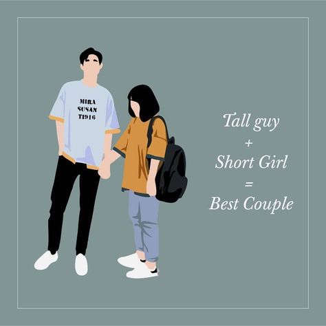 Every tall guy has a short girl that makes him CRAZY❤️ Couple Photo Quotes, Tall And Short Couple Aesthetic, Tall Boyfriend Short Girlfriend Cartoon, Tall Boy Short Girl Couple Aesthetic, Small Gf And Tall Bf, Tall Guy Short Girl Couple Aesthetic, Tall Boy Short Girl Couple, Short Girls And Tall Guys, Short Girlfriend Tall Boyfriend Couples