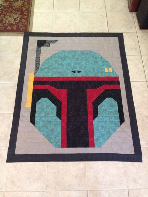 Nerdy Quilt Patterns, Star Wars Quilt Pattern, Mandalorian Quilt, Starwars Quilt, Crochet Star Wars, Baby Boy Crochet, Star Wars Quilt, Disney Quilt, Boy Crochet