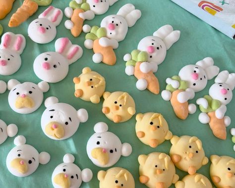 🐰🐻🐔🐤🥕 Dive into sweetness with our adorable animal-themed marshmallow set! 🍬✨ Get ready to fall in love with our handcrafted marshmallow collection that comes in an array of cute shapes - from bunnies to bears, chicks, chickens, and even little carrots. Each box is filled with at least 150 grams of the softest, most delicious marshmallows you’ve ever tasted. Crafted with love and 100% handmade, each piece is unique in shape and color, which might slightly differ from the photos. But I guara... Cute Shapes, Cute Marshmallows, Macaroons, Marshmallows, Fall In Love, Carrots, With Love, Bears, In Love