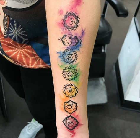 215+ Spirited Chakra Tattoo Designs and Ideas (2023) - TattoosBoyGirl Chakras Tattoo Design, 7 Chakras Tattoo, Chakra Tattoos, Chakras Tattoo, Back Tattoo Women Spine, Om Tattoo Design, Chakra Tattoo, Om Tattoo, Cool Arm Tattoos