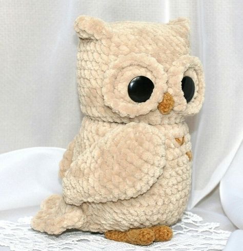 Owl Crochet, Owl Crochet Patterns, Crochet Toys Free, Easy Crochet Animals, Pola Amigurumi, Crochet Owl, Crochet Animals Free Patterns, Crochet Amigurumi Free Patterns, Crochet Amigurumi Free